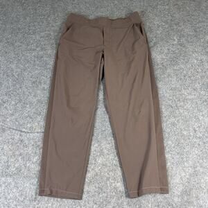 Athleta Pants Womens 6 Brown Brooklyn Stretch Mid Rise Ankle Pull On Hemmed